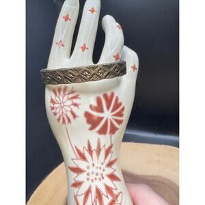 Handmade Vintage Navajo Etched Cuff Bracelet – 14K Gold Fill, Sterling Silver